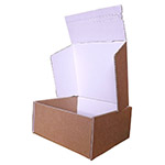 Self-assembled die-cut boxes for e-commerce shipments: easy to assemble and inexpensive. Self-erecting boxes, boxes with tear and double-sided tape